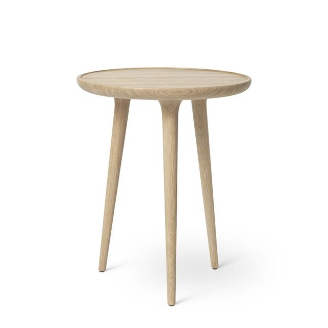 Mater Accent Sofabord Mat Lakeret Ø45 - Skulpturel Design
