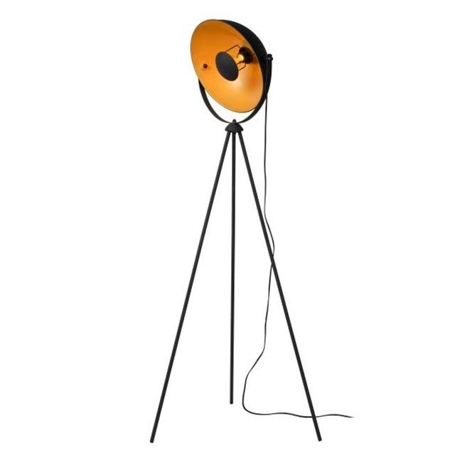 Lucide Alvaro Sort Gulvlampe - Elegant Design til Dit Hjem