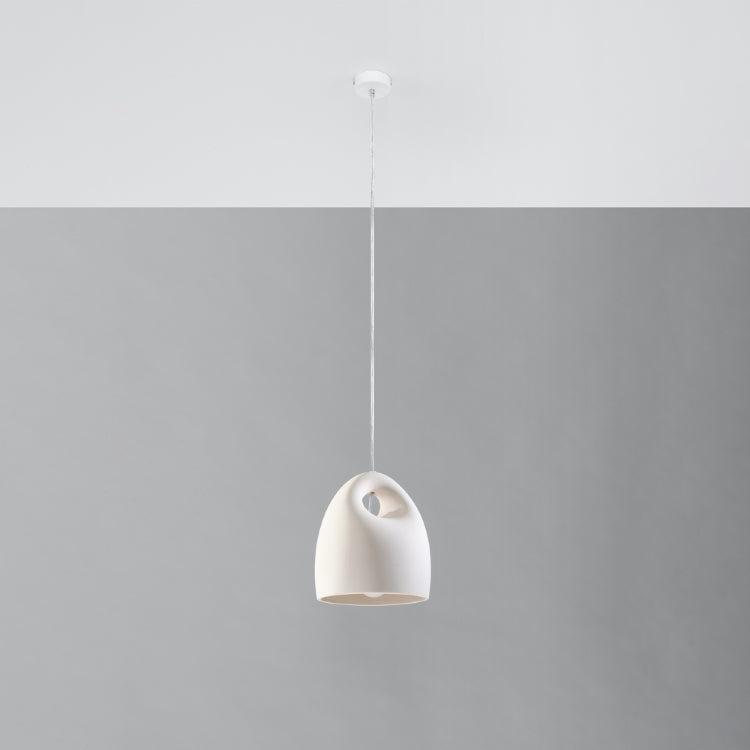 Keramisk Pendel Lampe Bukano - Moderne Design i Hvid