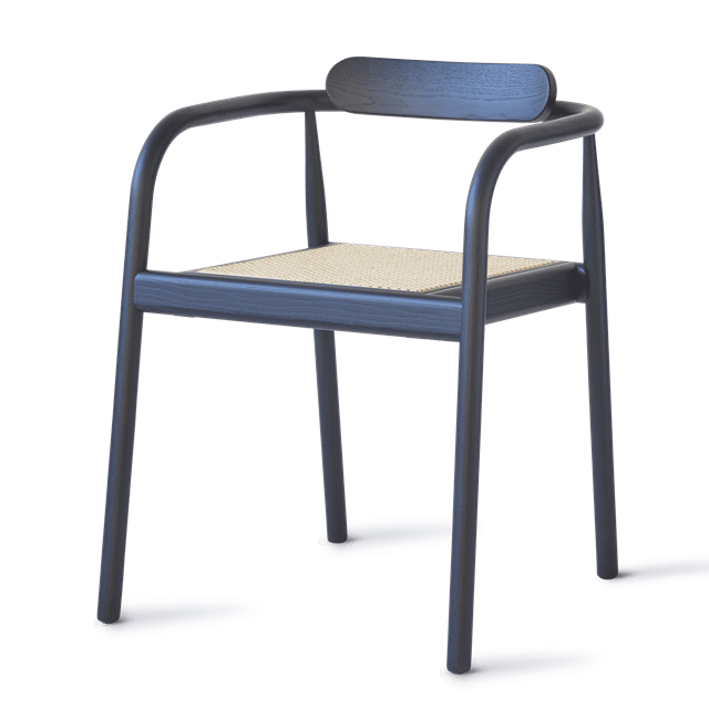 Ahm Spisebordsstol i Navy Blue fra Please Wait to be Seated