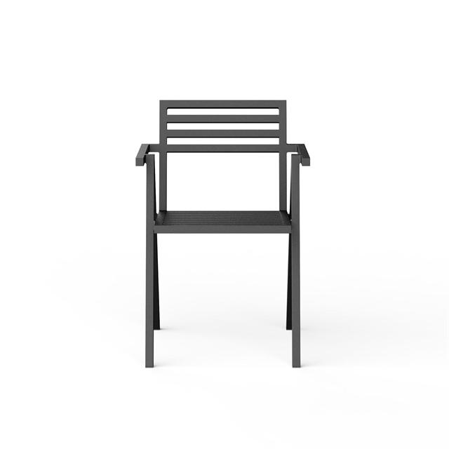 Nine 19 Outdoors Stacking Udendørsstol    Armlæn   Stk  Sort