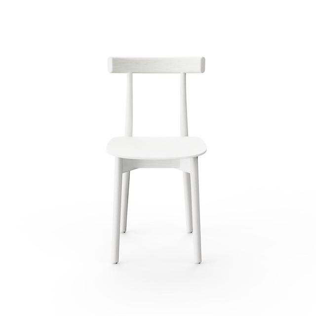 Nine Skinny Wooden Spisebordsstol i Hvid Ask - Tidløst Design