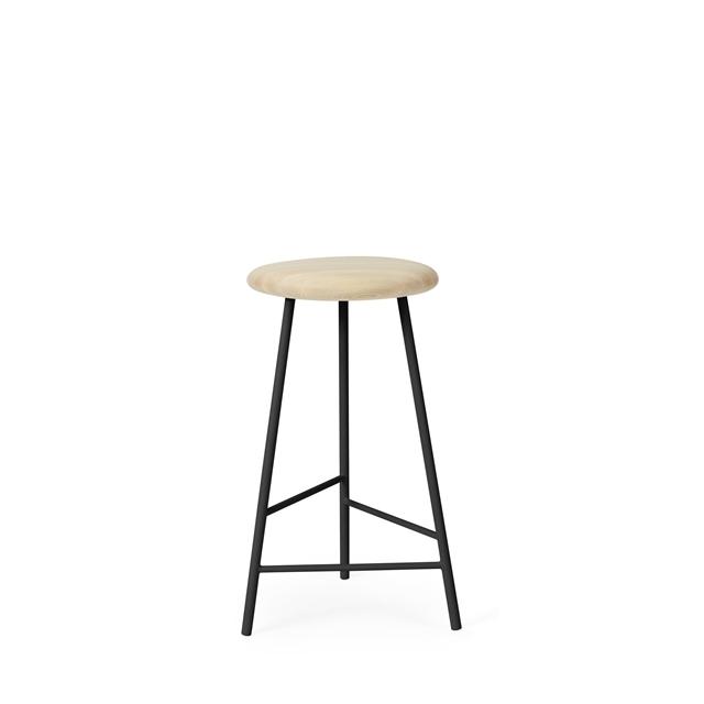Warm Nordic Pebble Barstol H65 Asketræ Sort