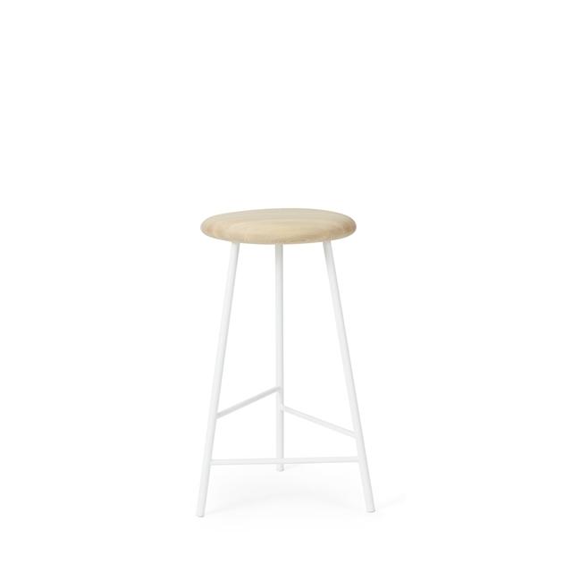 Warm Nordic Pebble Barstol H65 Asketræ Hvid