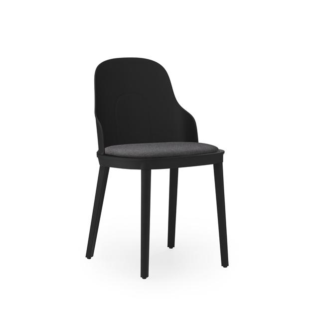 Normann Copenhagen Allez Spisebordsstol Canvas Polstret Sort
