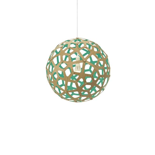 David Trubridge Coral Pendel Ø40 Aqua - Designlampe på tilbud