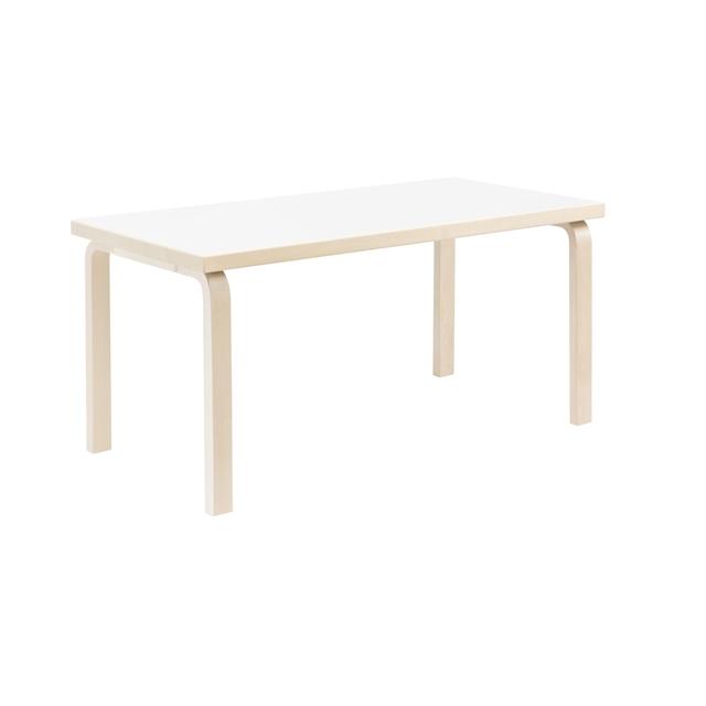 Artek Aalto 80a Bord Rektangulært Birk Hvid Laminat