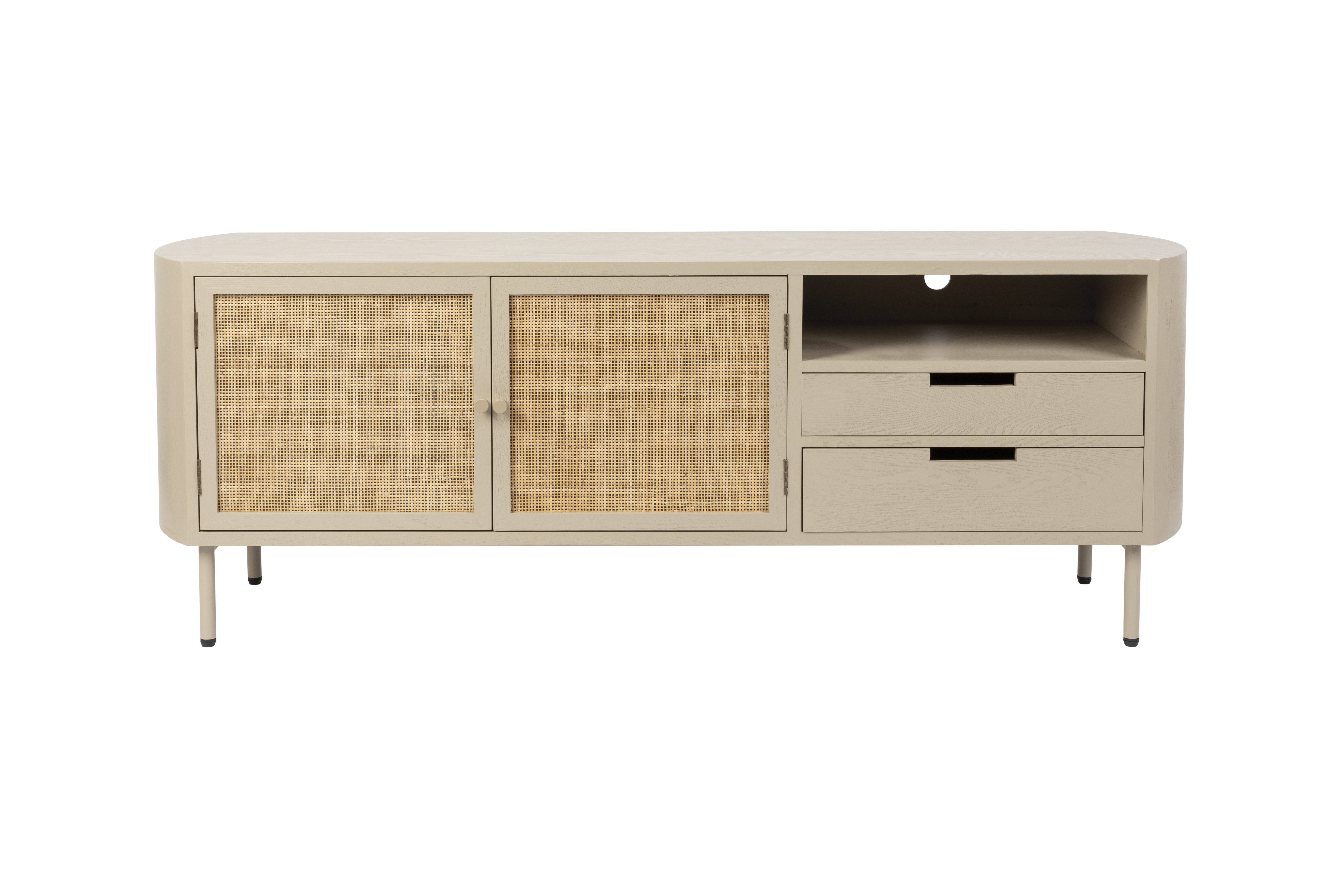 White Label Living  White Label Living Amaya Skænk       Låger     Skuffer Rattan   Beige Mdstå