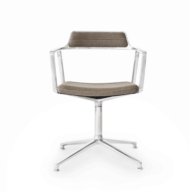 Vipp 452 Swivel Drejestol Mørk Sand Aluminium
