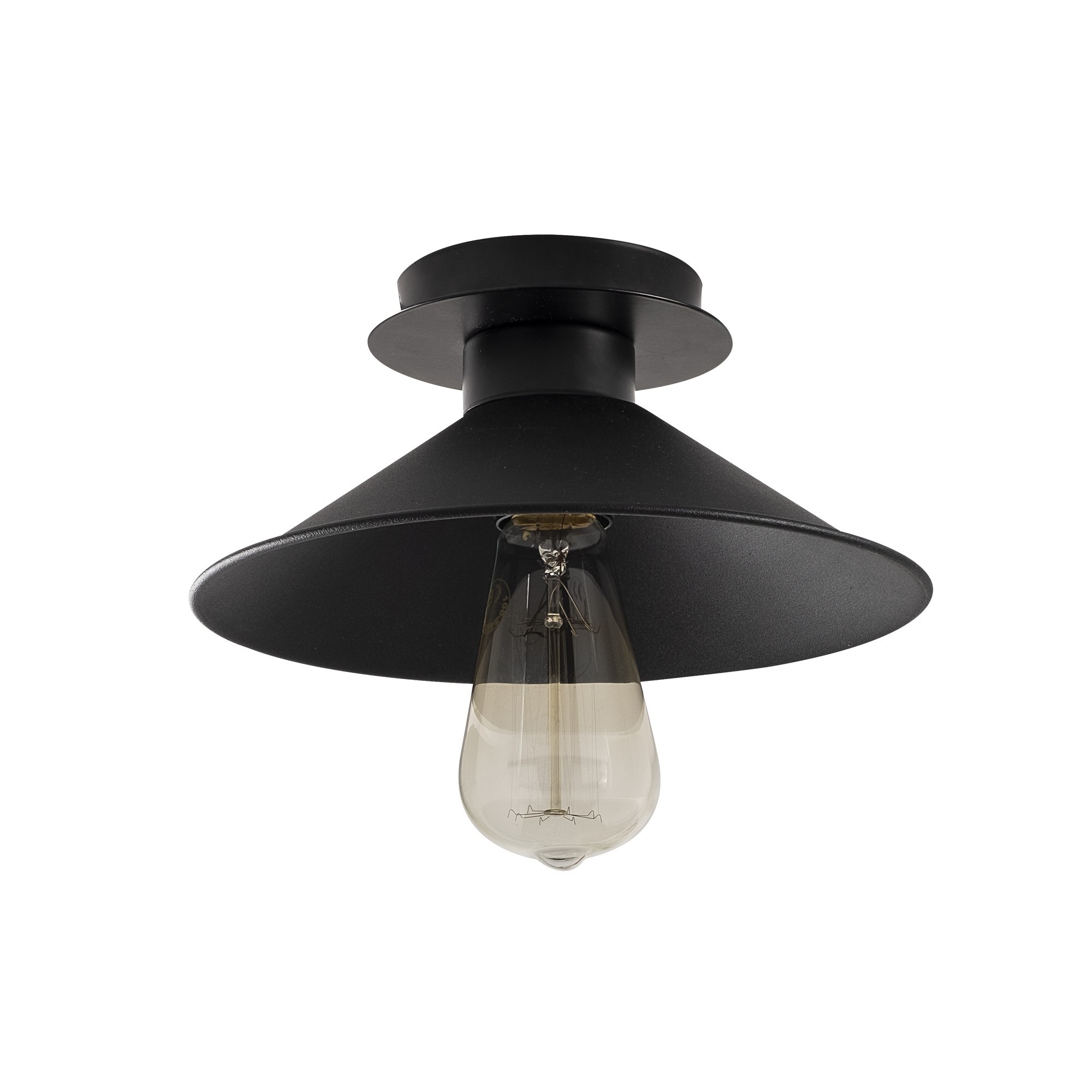 Lumi Agrigento Loftlampe Sort Metal