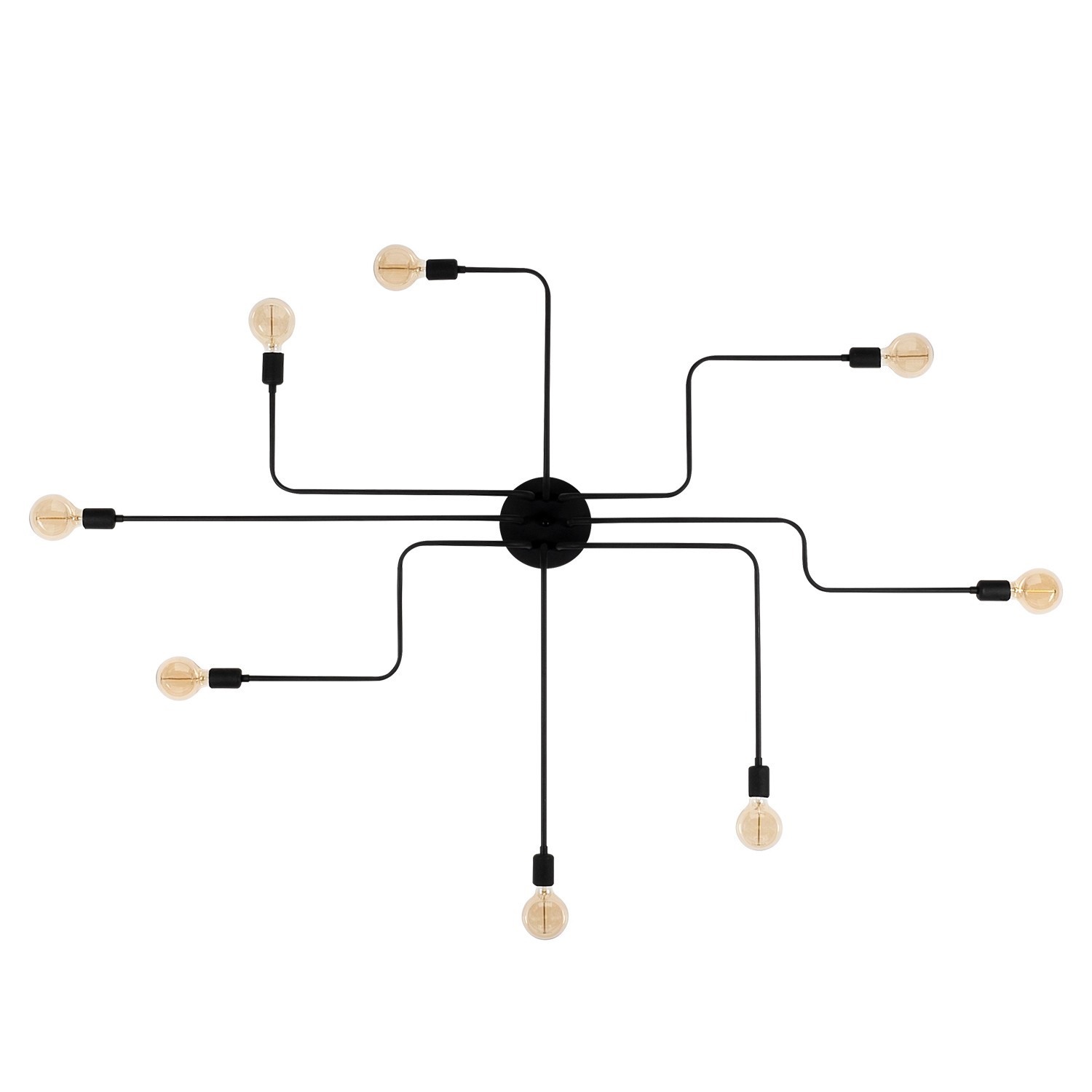 Lumi Ascoli Piceno Loftlampe Sort Jern