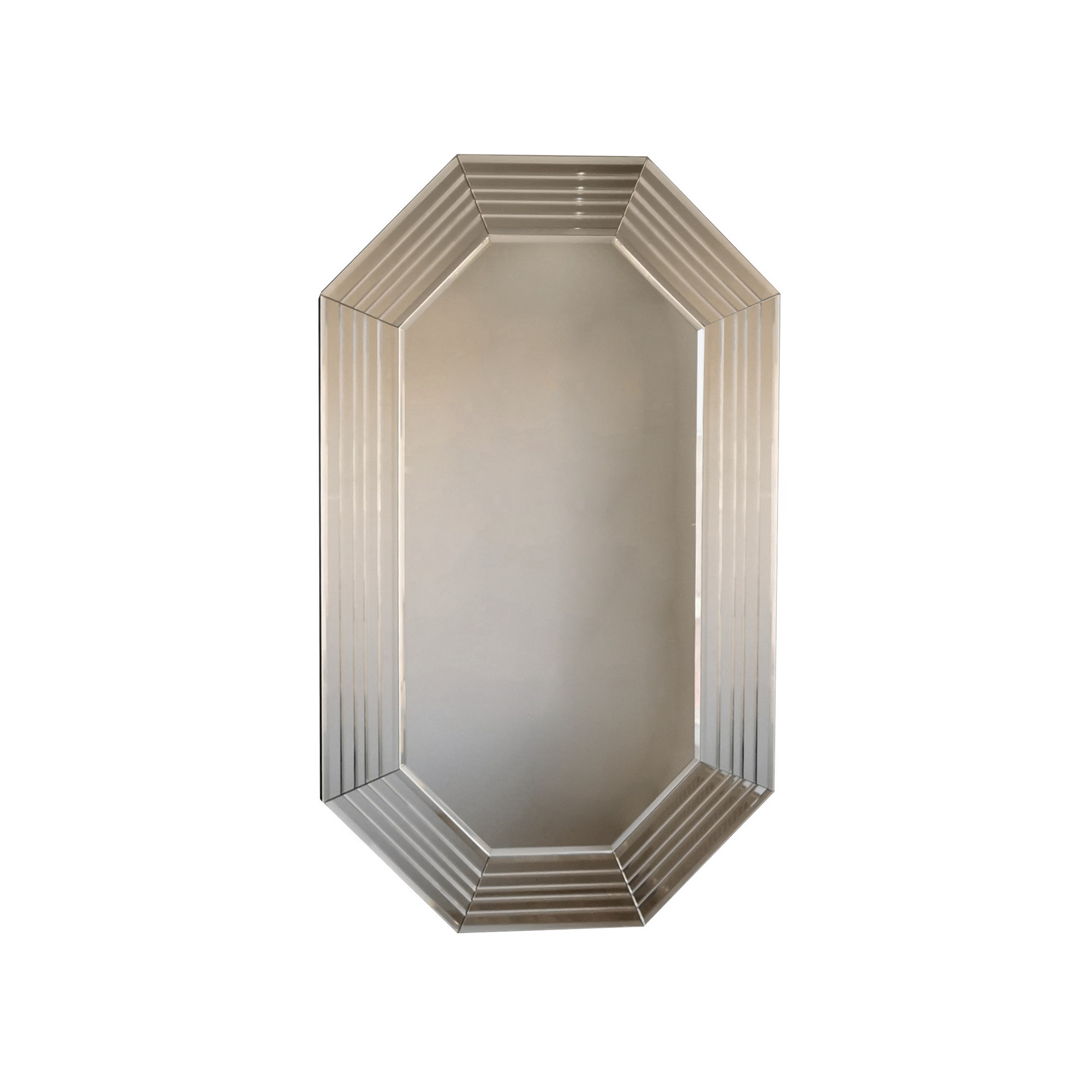 Nordvärk A313 Vægspejl  Ottekantet Spejlglas  Bronze   Mdf  100x60