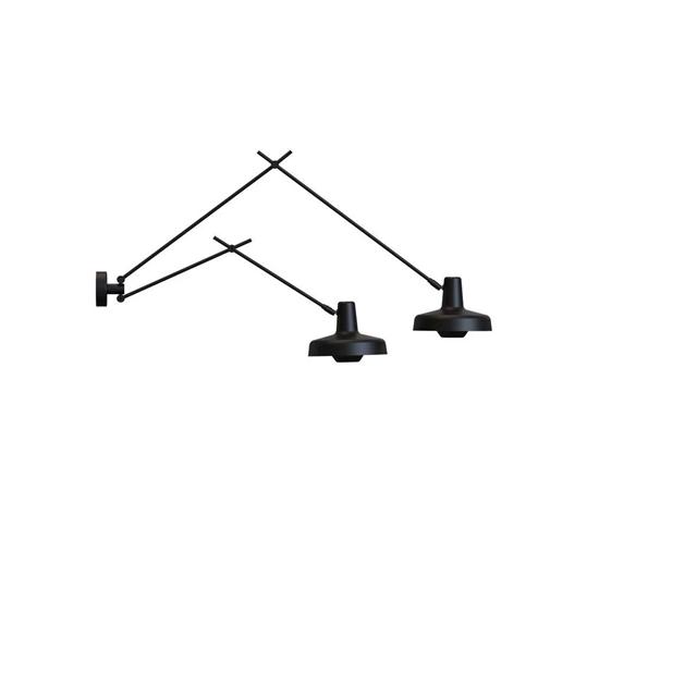 Grupa Products Arigato Double Væglampe Lang Kort Sort