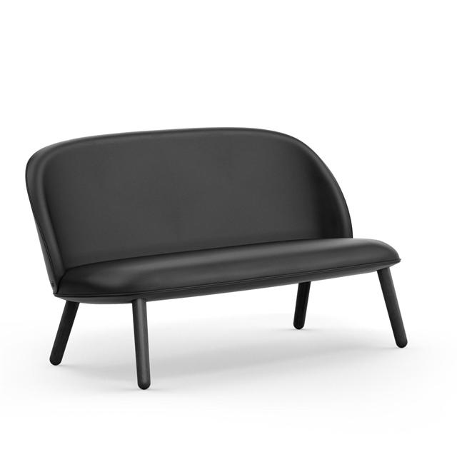 Normann Copenhagen Ace Sofa Sort   Sort Læder