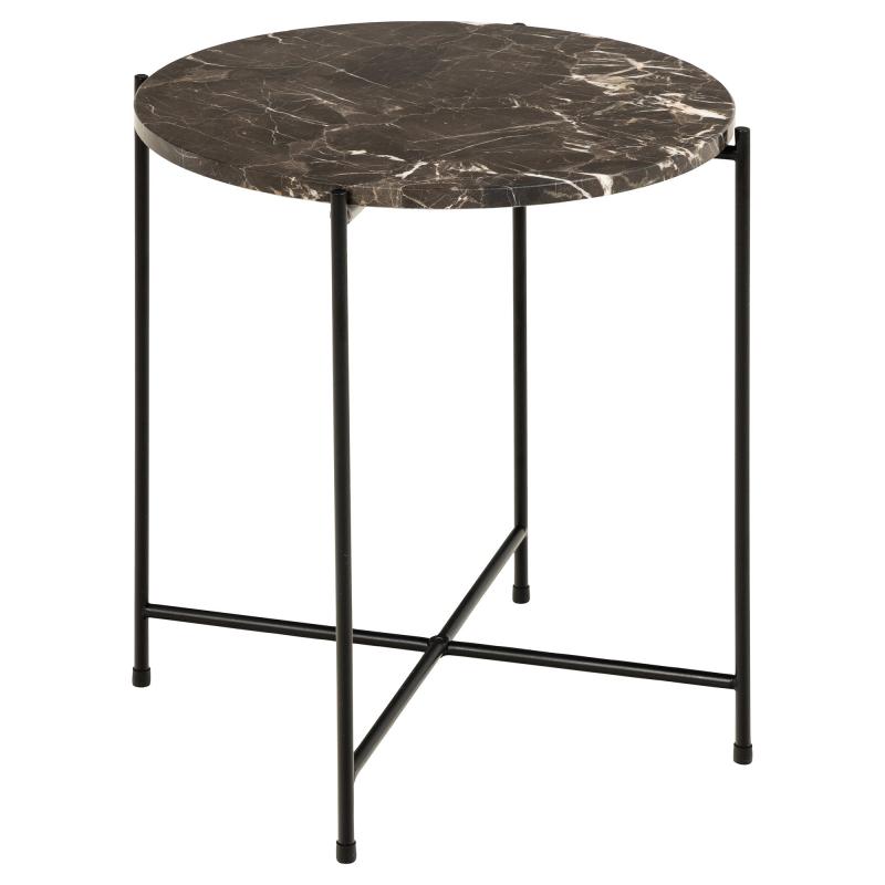 Avila Hjørnebord i Marmor - Ø42 cm til gode priser!