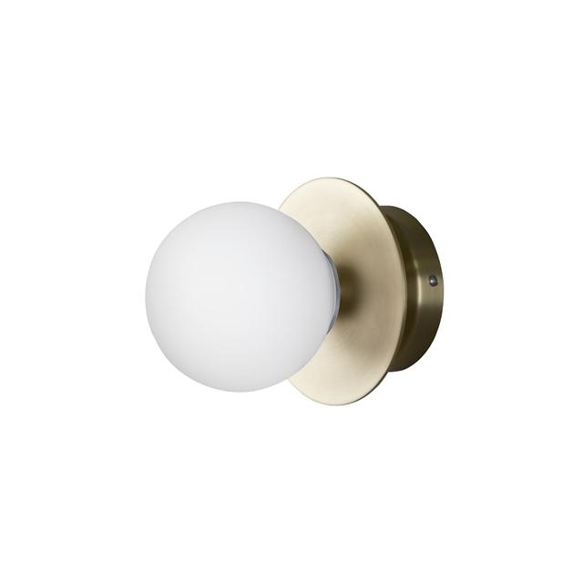 Art Deco Væg Loftlampe i Børstet Messing - Elegance til Dit Rum