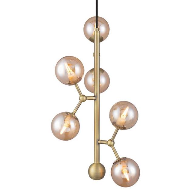 Halo Design Atom Vertikal Pendel i Antik Messing