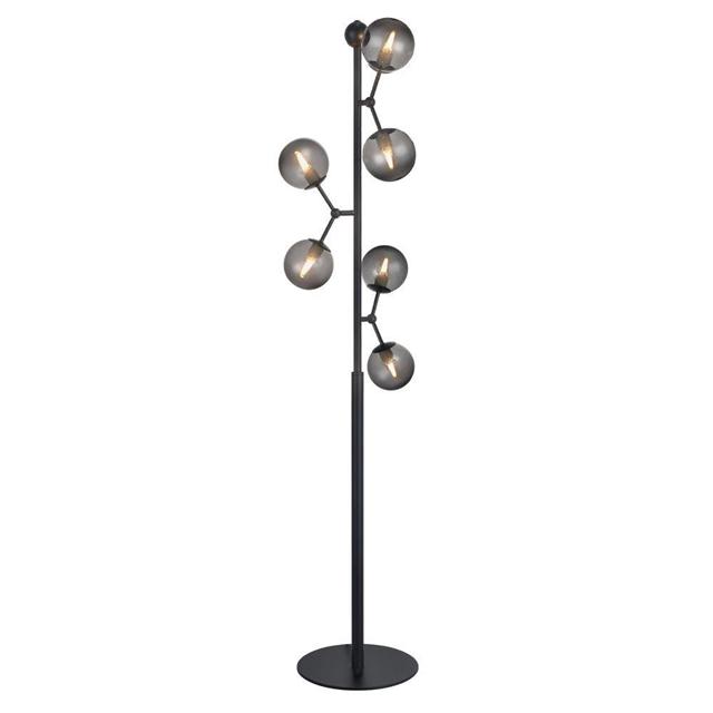 Halo Design Atom Gulvlampe Smoke Sort