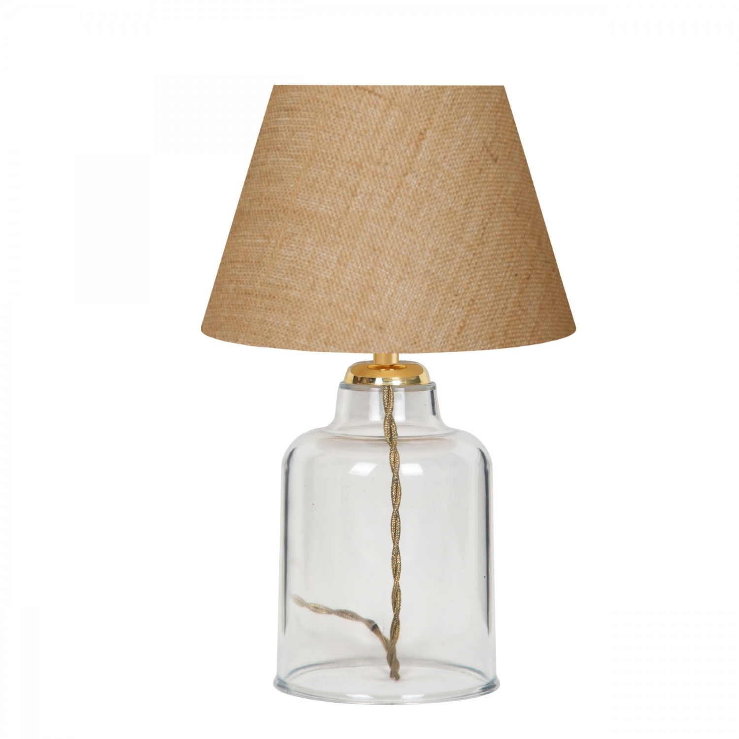 Lumi Aranjuez Bordlampe Creme Stof   Plastik