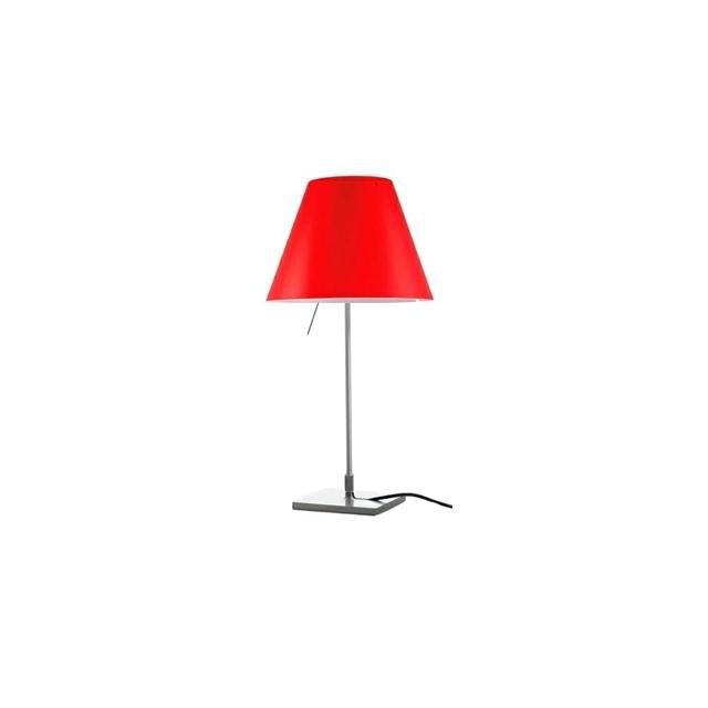 Luceplan Costanzina Bordlampe med Rød Skærm - Tilbud!