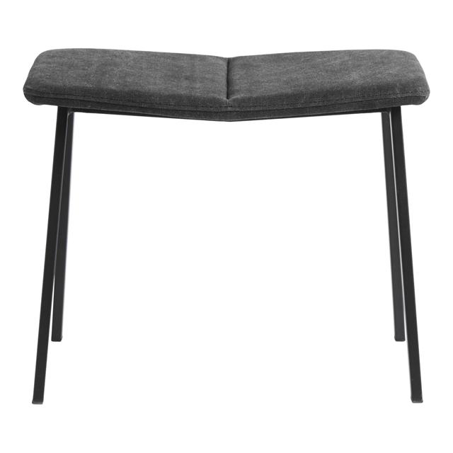 Muubs Chamfer Fodskammel Anthracite Antracit Sort