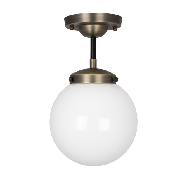 Globen Lighting Alley Loftlampe Antik Messing Hvid