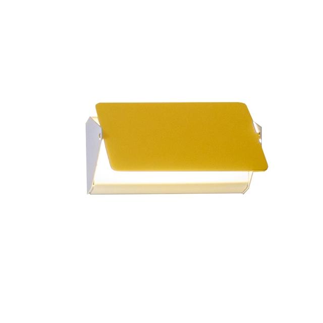 Nemo Applique   Volet Pivotant Væglampe Led Hvid Gul