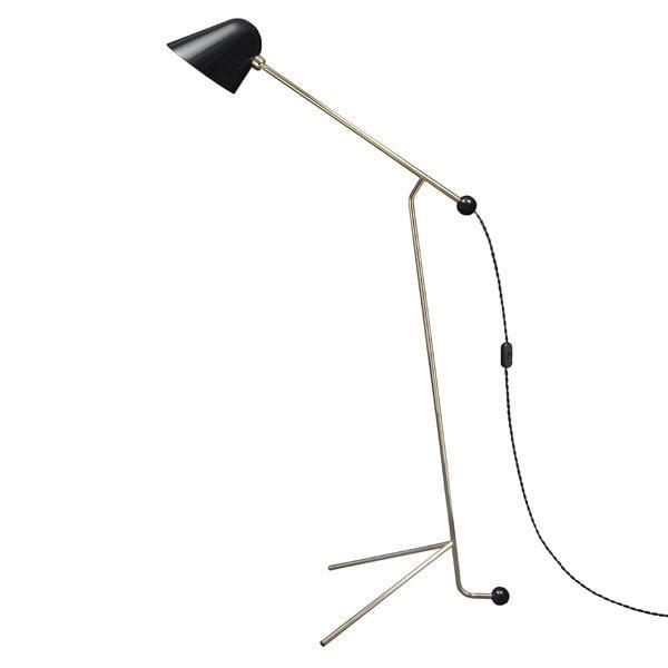 Tato Beghina Gulvlampe Sort   Messing