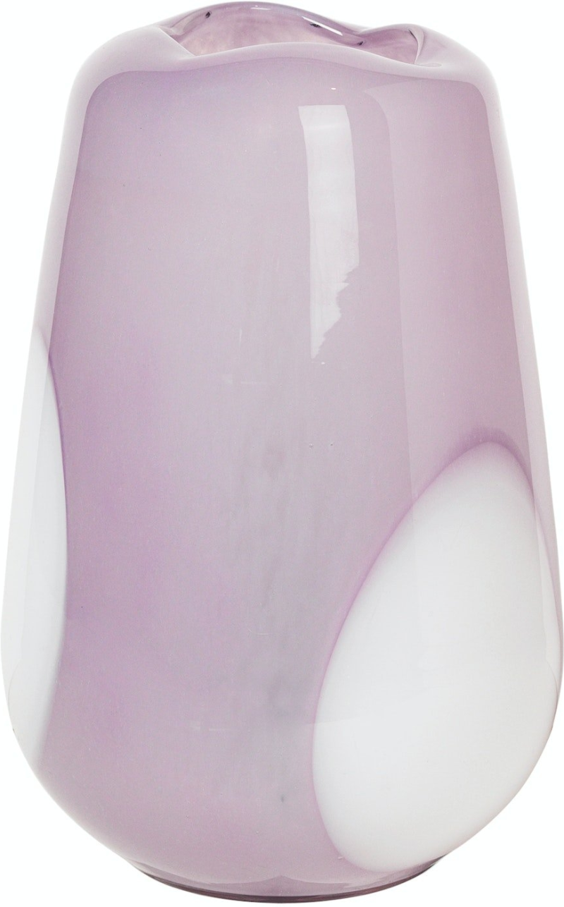 Ada Dot  Vase  Lilla  H18x26    Mundblæst Glas