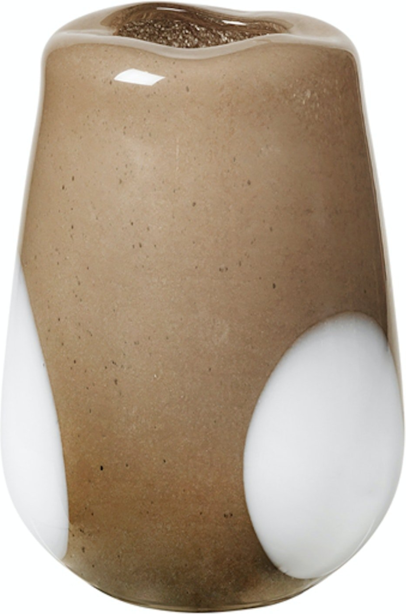 Ada Dot  Vase  Grå  H18x26    Mundblæst Glas