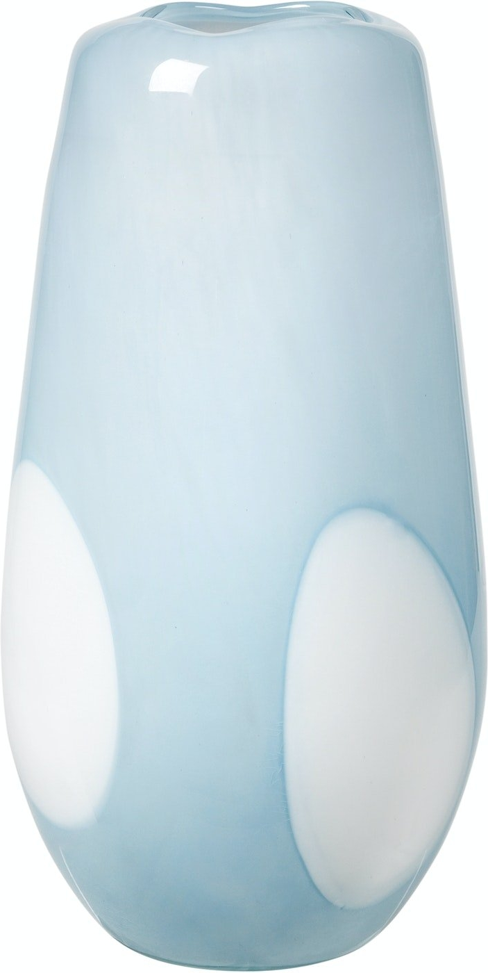 Ada Dot Vase i Blå - Mundblæst Glas fra Broste Copenhagen