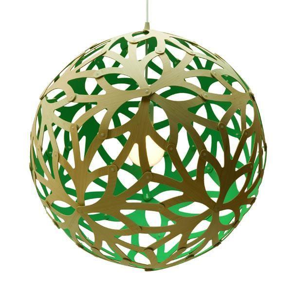 David Trubridge Floral Ø100 Aqua Pendel - Unik lampe til hjemmet