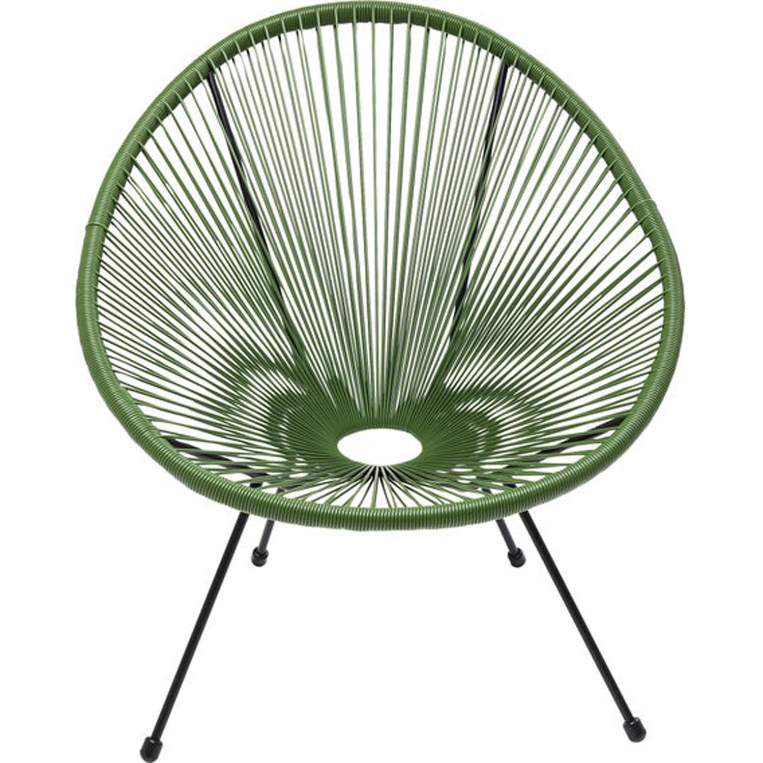 Kare Design Acapulco Green Lænestol Havestol Grøn Polyethylen   Stål