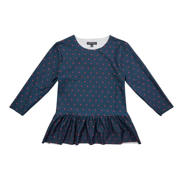 Liberté Alma    -shirts Kids Hearts Navy  -mas 21