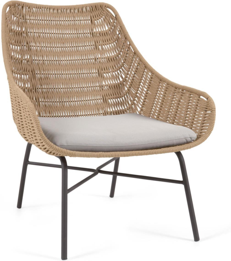 Abeli Udendørs Lænestol i Beige Reb - Elegant Design