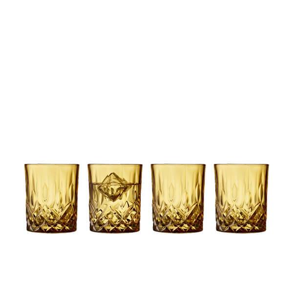 Lyngby Glas Sorrento Whiskyglas 32      Stk Amber