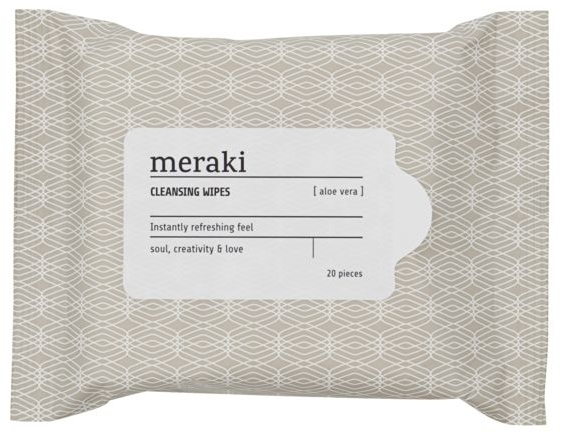 Cleansing Wipes  Aloe Vera  Brun Hvid