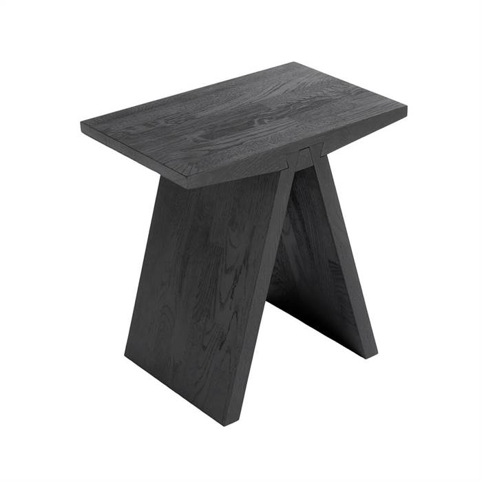 Muubs Angle Taburet Sortbejdset Olie Fsc 45   45