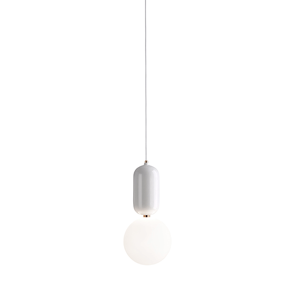 Parachilna Aballs Pendel Lille - Elegant Hvid Belysning
