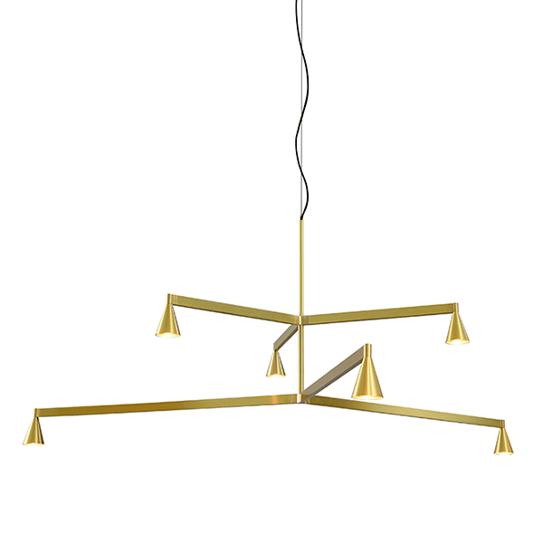 Trizo 21 Austere Chandelier   25 50 Messing