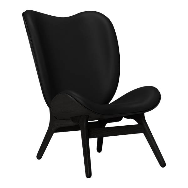 Umage   Conversation Piece Høj Black Oak Sort Læder