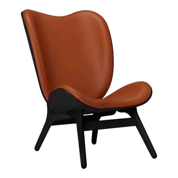 Umage   Conversation Piece Høj Black Oak Cognac Læder