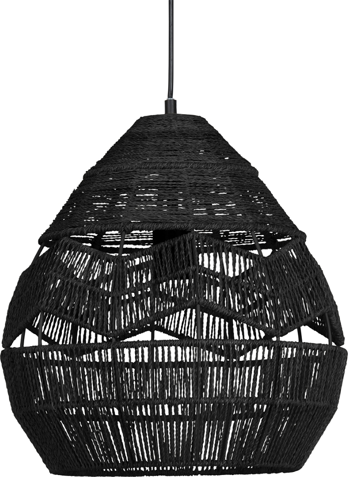 Adelaide  Pendel Lampe  Sort  H37x35x35