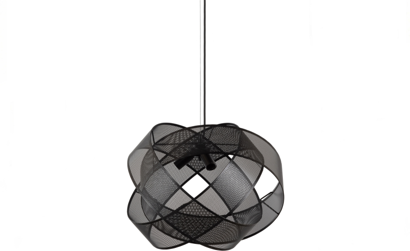 Elegant Sort Arie Pendel Lampe i Metal - Moderne Belysning