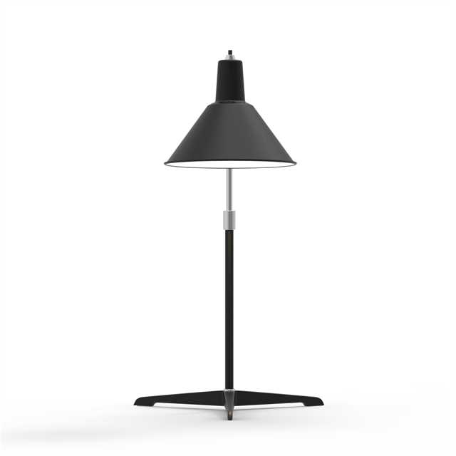 Elegant Bordlampe i Sort Krom fra NUAD - Arcon Serien