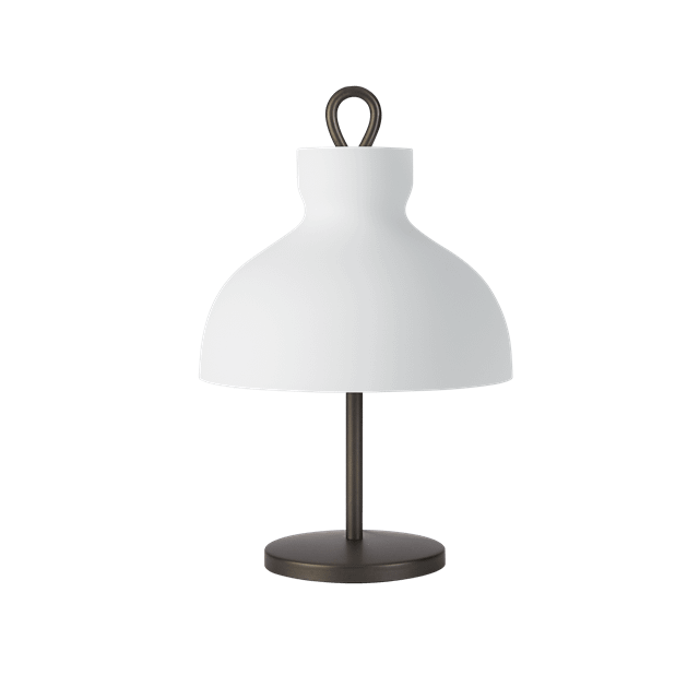 Tato Arenzano Bordlampe Lav Hvid   Bronze