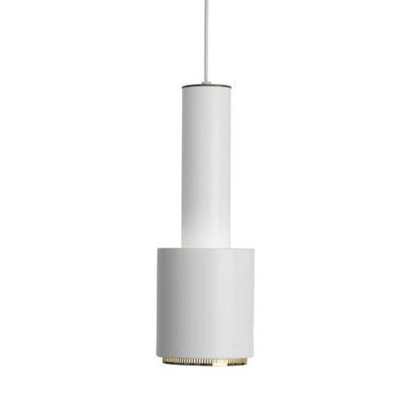 Artek Hand Grenade A110 Pendel Hvid   Messing