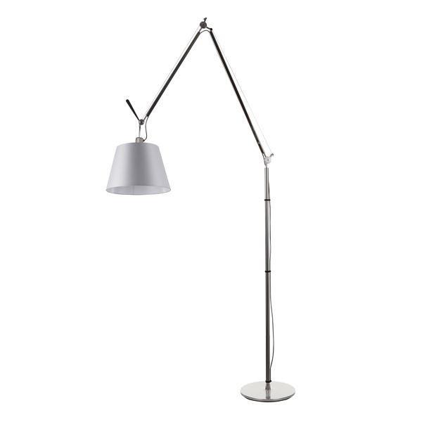 Artemide Tolomeo Mega Gulvlampe Satin 32   Med Lysdæmper