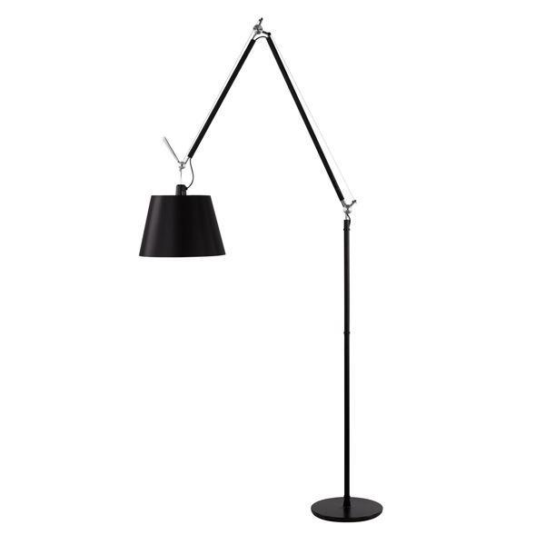 Artemide Tolomeo Mega Gulvlampe Sort med Lysdæmper