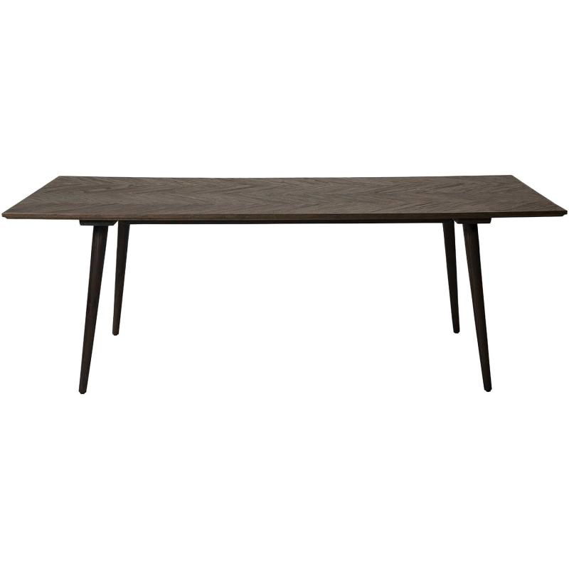 Dan-form Bone Spisebord Brun Genbrugs Elmetræ   Træ  220x100